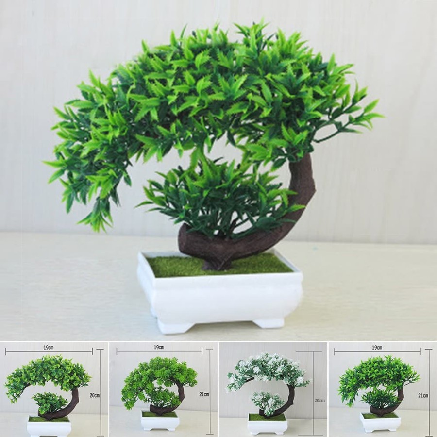 pohon bonsai hiasan hias plastik