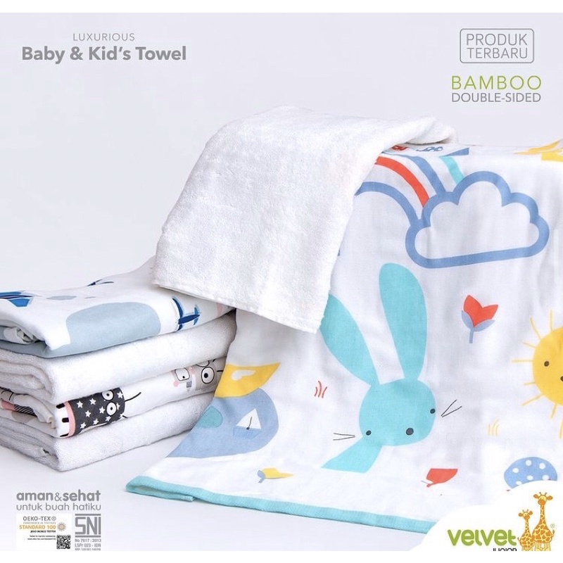 Velvet junior luxurious baby &amp; kid's towel