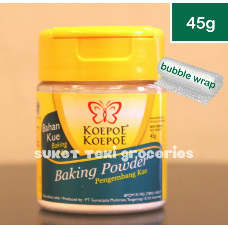 

Koepoe Koepoe Baking Powder 45gr Kemasan Botol READY