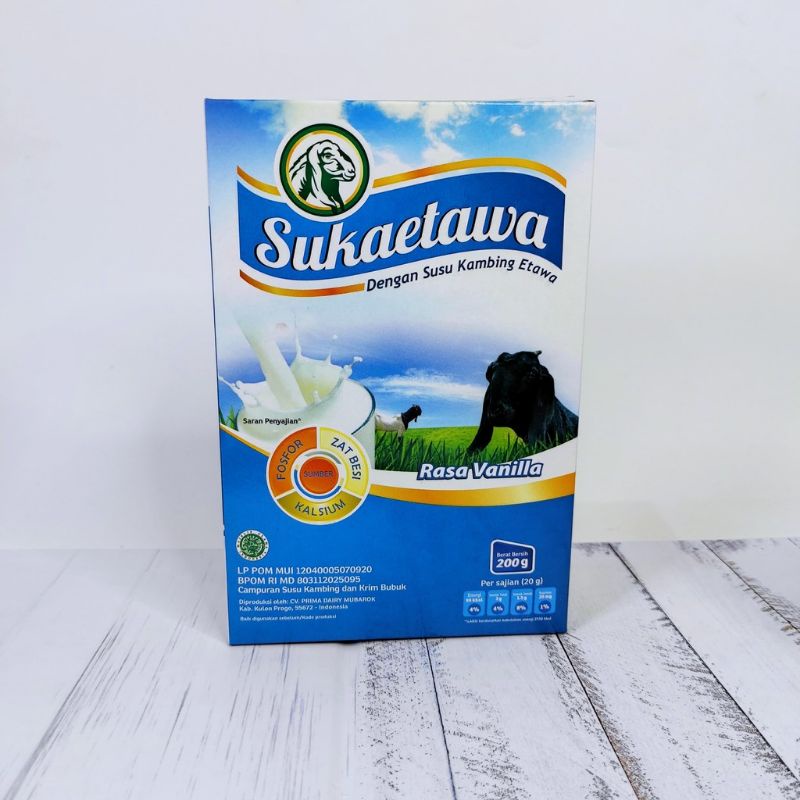 

Suka Etawa vanilla 200gr Susu kambing bubuk Premium