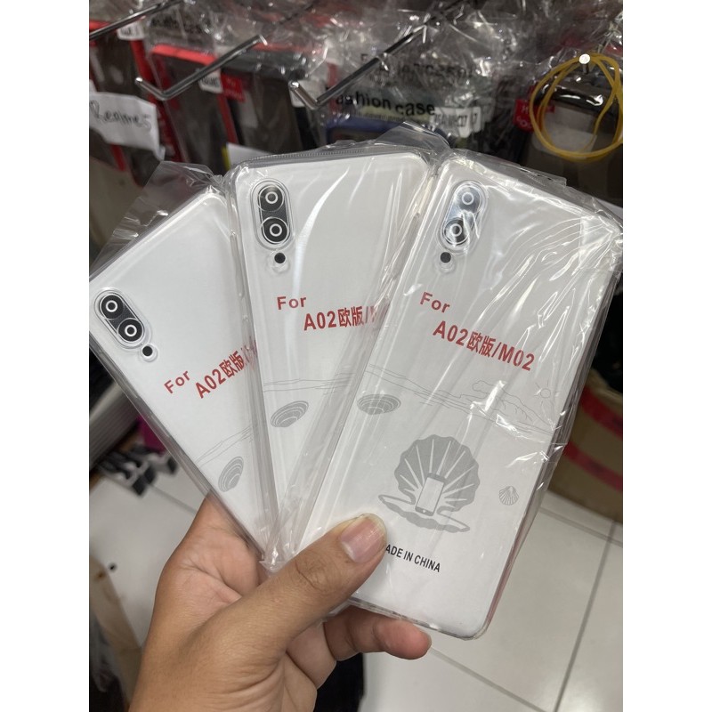 Softcase Clear Case Samsung A02 M02 Pelindung Kamera Protector Camera