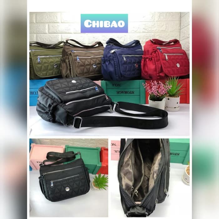 Terbaru... TAS SELEMPANG WANITA CHIBAO BORDIR 7Res CB192-8
