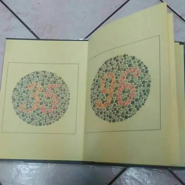 Buku Ishihara / Buku Tes Buta Warna / Alat Bantu Tes Buta Warna