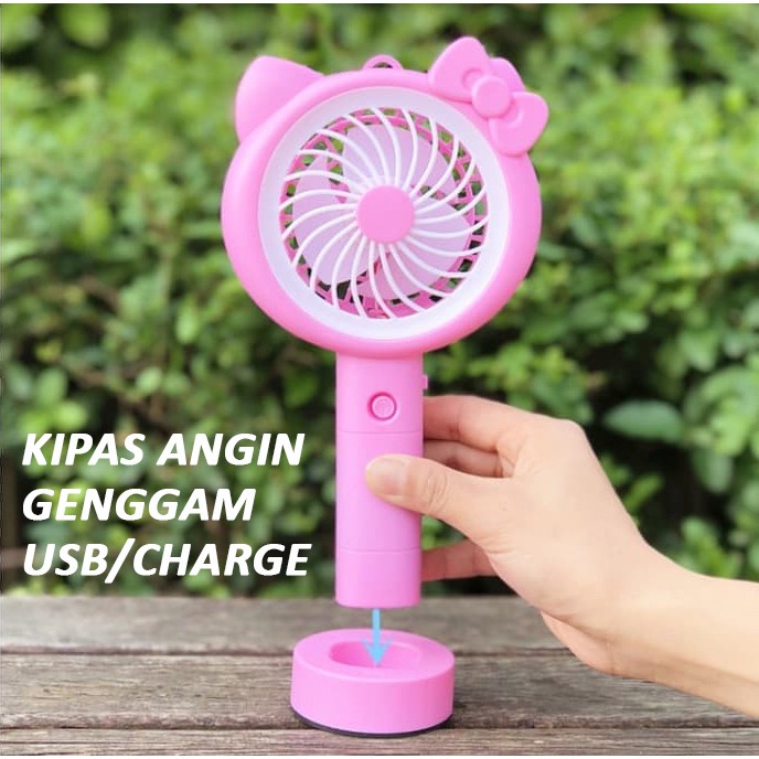 Kipas Angin Genggam Led / Kipas Angin Tangan Genggam Karakter / Kipas Portable Usb Mini Fan