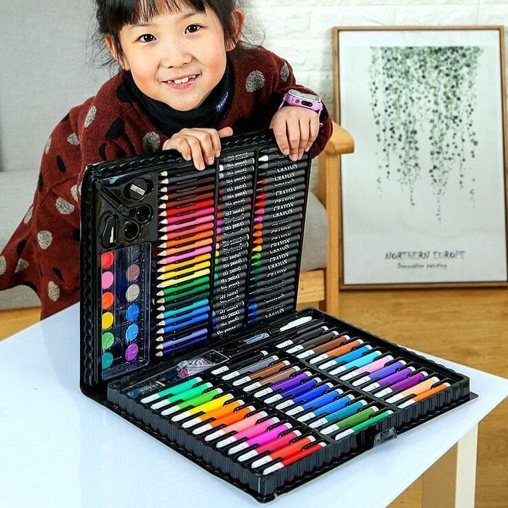 

Ready LDHUA Crayon Set 150pcs / Krayon Mewarnai Anak 150pcs / Pensil Warna Set 150pcs 88 Seller