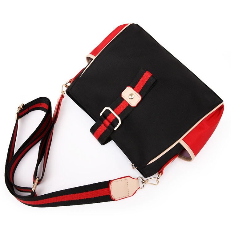 TAS SELEMPANG WANITA PREMIUM IMPORT KANVAS HITAM MERAH SERPENA TA606B5 SLING BAG CEWEK FASHION KOREA BRANDED REMAJA KEKINIAN SIMPLE BATAM MURAH