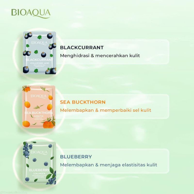 SKINCARE BPOM SHEET MASK BIOAQUA