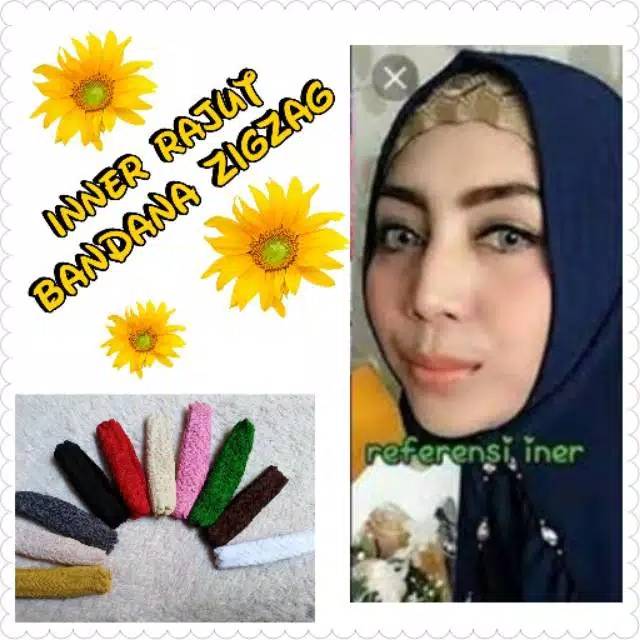 Inner rajut bandana zigzag