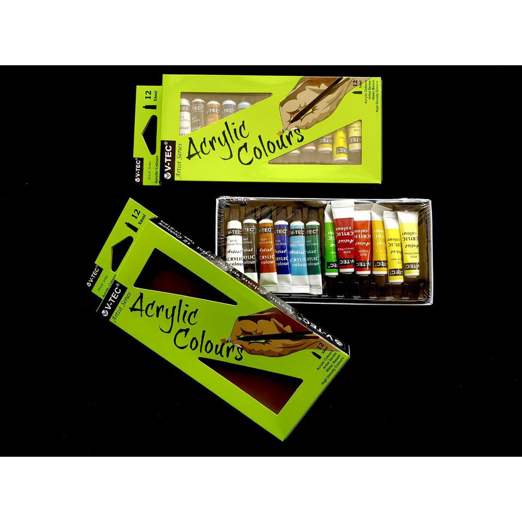 

Cat Acrylic V-TEC 12 Warna