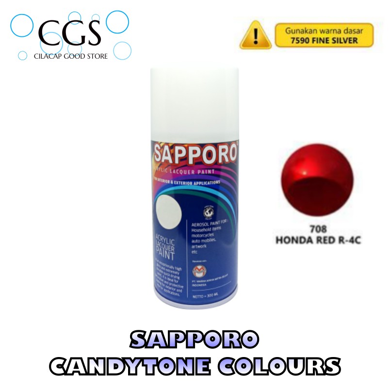 SAPPORO 708 CANDYTONE MERAH - sapporo merah candy - sapporo candytone red - sapporo candy red - pilo