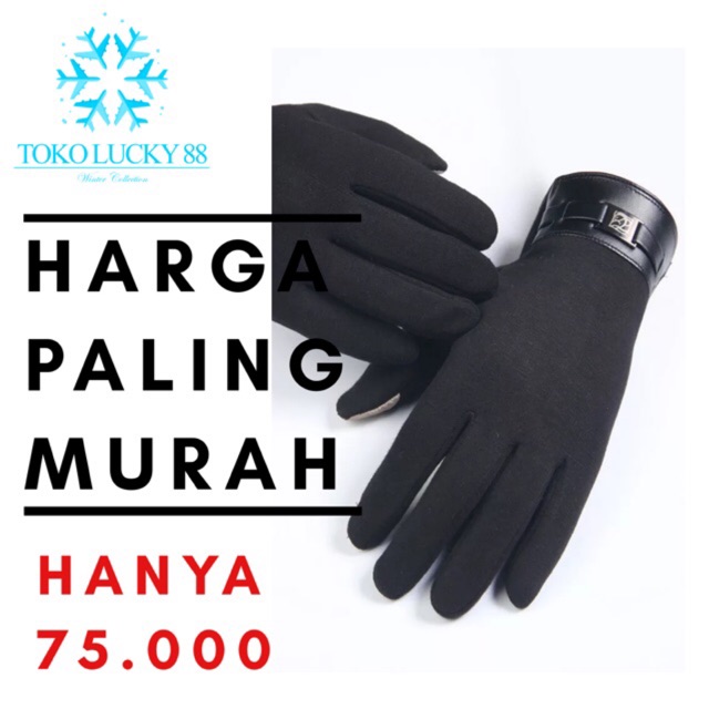 IMPORT MOLLAD Glove Touchscreen Man Sarung Tangan Touchscreen Thermal Pria Bulu Wool Winter Musim Dingin