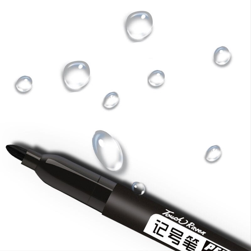 Touch Raven Spidol Permanent Marker Waterproof Ink 10 PCS - 9500 - Black