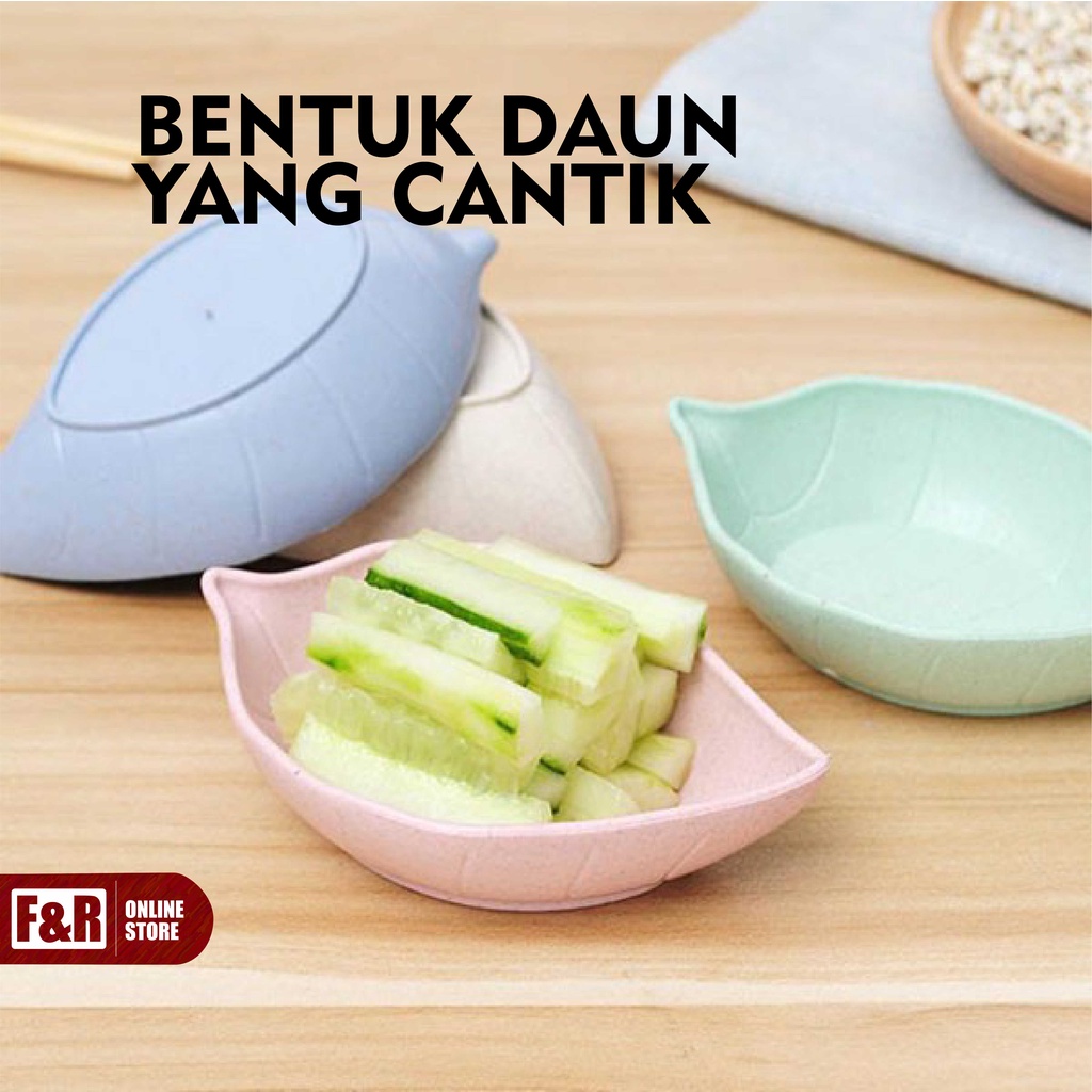 Tempat Makanan Mangkuk Kecil Plastik Jerami Gandum Mangkok Mini Sambal Saus Kecap Wadah Makan