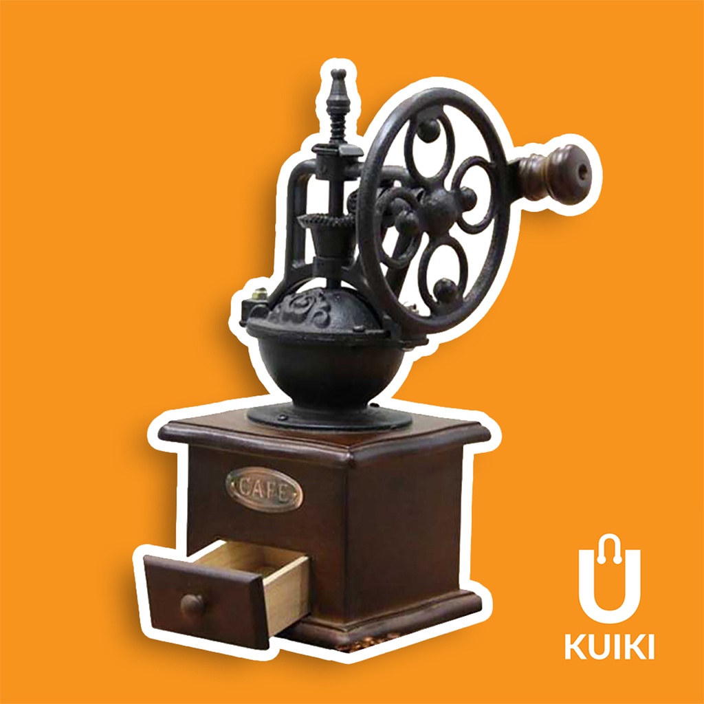 KUIKI Penggiling Kopi Manual Model Jadul  Coffee Grinder Desain Retro