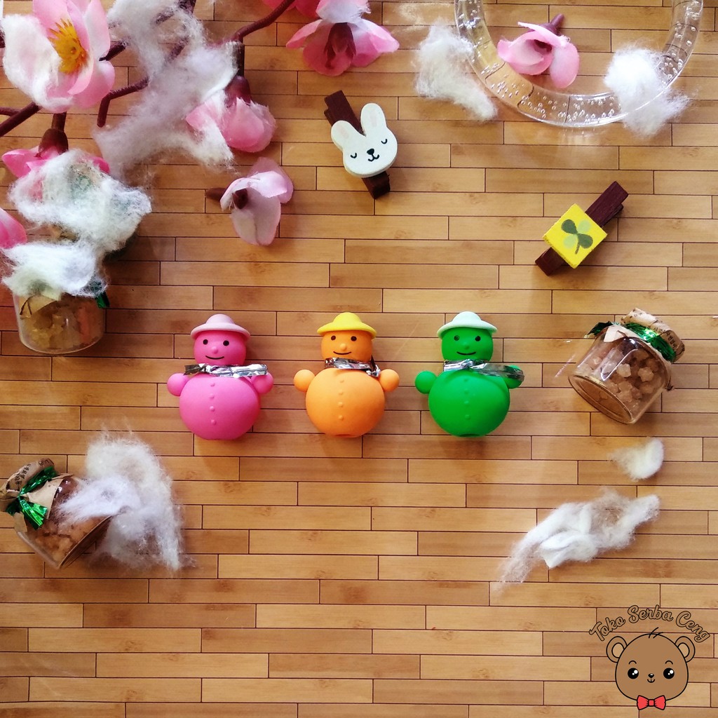 

Tutup Pensil / Pen Cap Penghapus Lucu Snowman Natal Murah Bekas