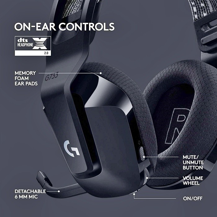 HEADSET LOGITECH G733 Lightspeed Wireless RGB