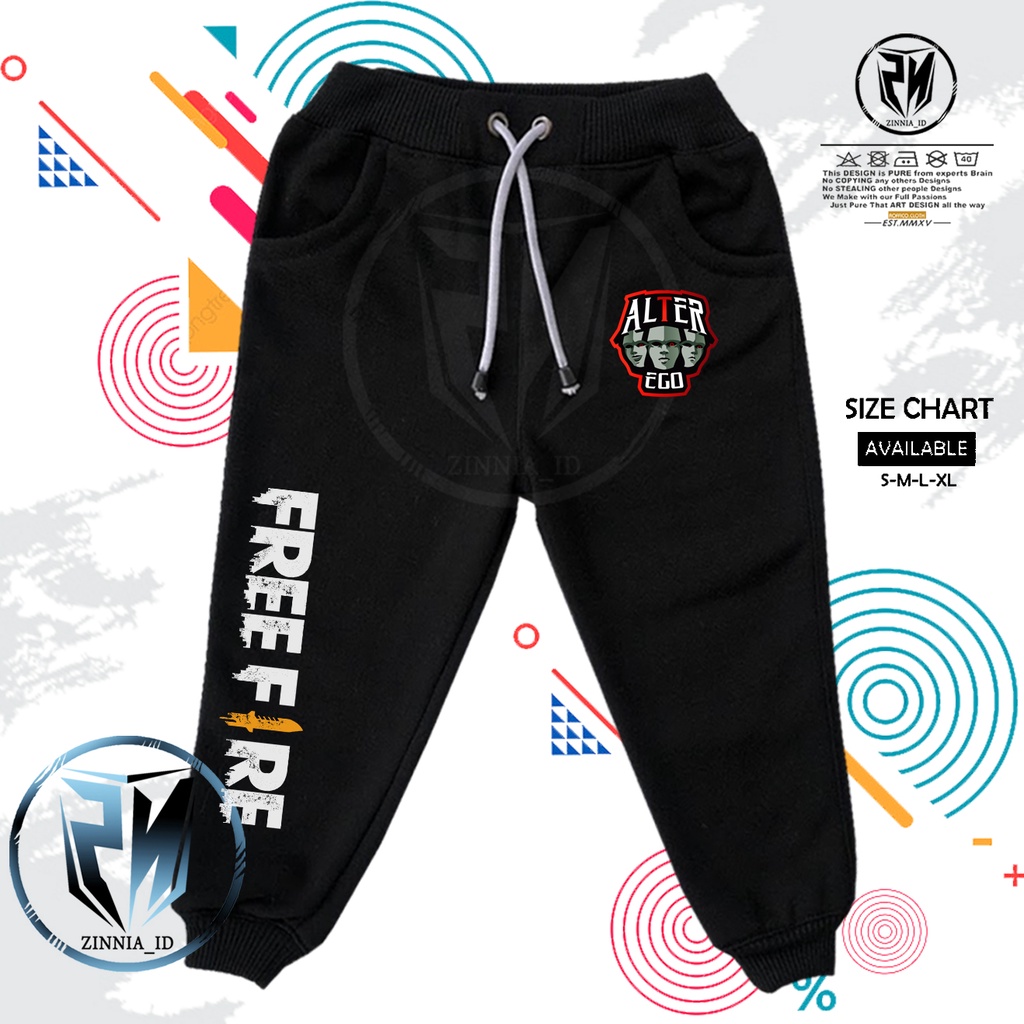 Celana Jogger anak karakter freefire ALTER EGO Celana Tidur anak laki-laki terbaru Celana anak murah