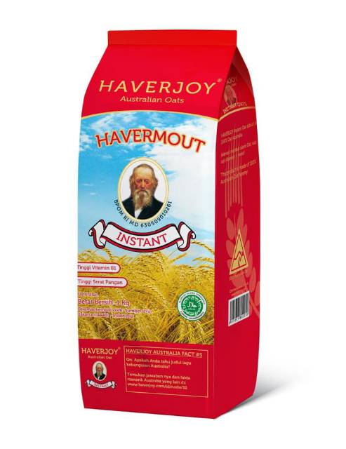 Haverjoy Medium Pack Instan Oats 1kg - 6pcs