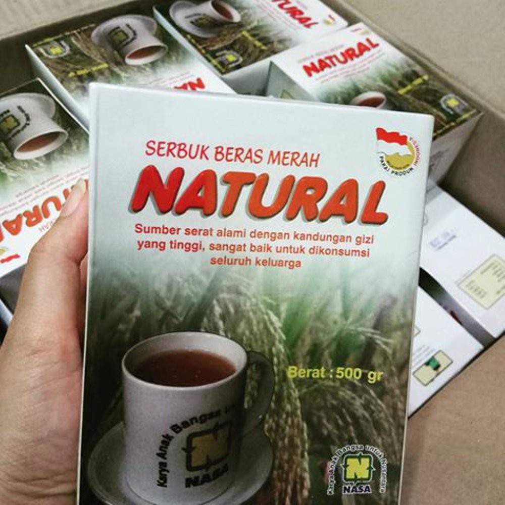 

Serbuk Beras Merah Natural Besar Nusantara kemasan 500gr