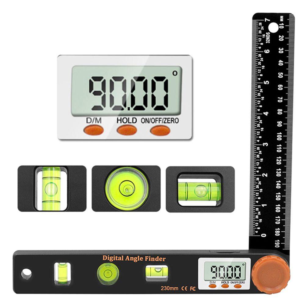 Solighter Inclinometer Digital Portable 0-999.95° Detektor Pengukur Sudut