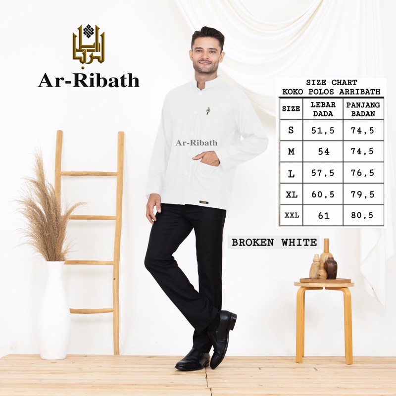 BAJU KOKO POLOS BAJU TAQWA POLOS HABAIB HABIB HAIBAH LENGAN PANJANG SAKU DEPAN MODEL AMMU COLLECTION