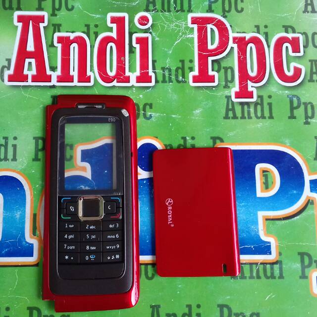 Casing Nokia E90 Merah