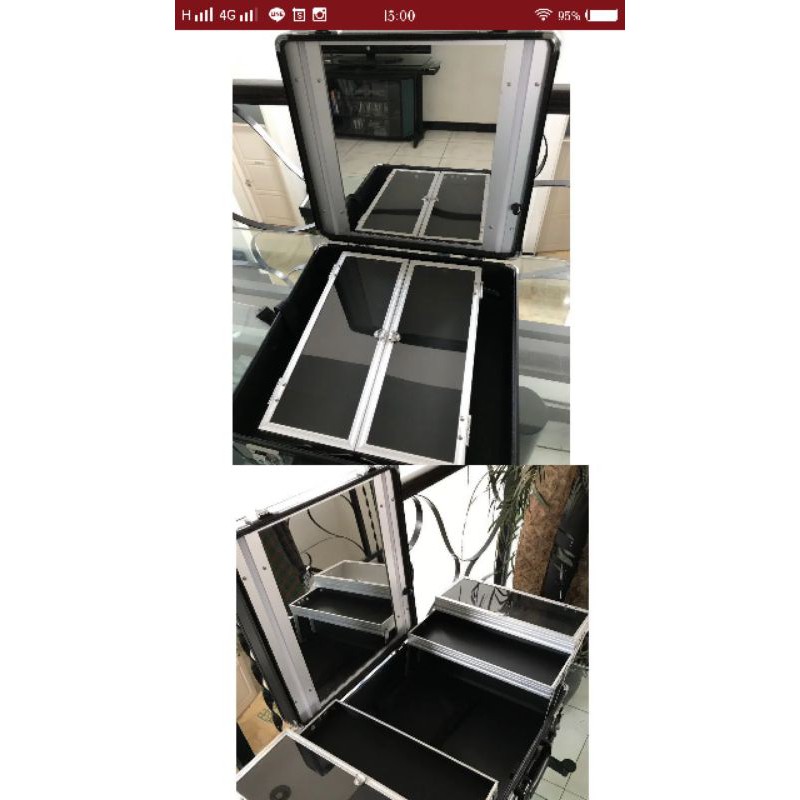 Beauty Case/Koper Make Up Preloved Merk Armando Caruso Free Bag Beauty Case Small