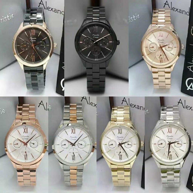 JAM TANGAN WANITA ALEXANDRE CHRISTIE 2796 AC2796 ROSEGOLD ORIGINAL