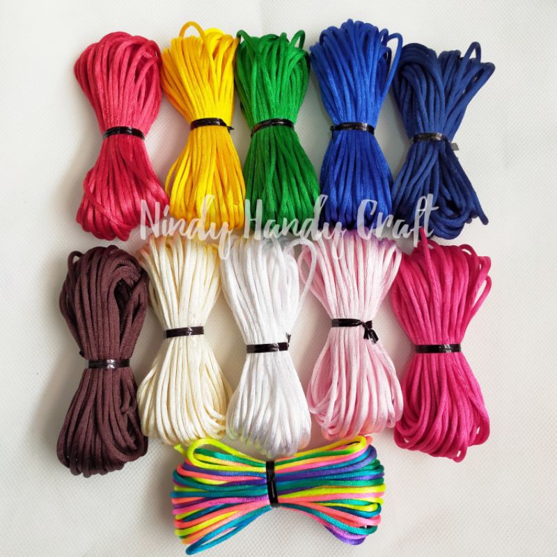 10m Tali Satin 2mm - Tali Cina Cut - Tali Satin China Cut 2mm