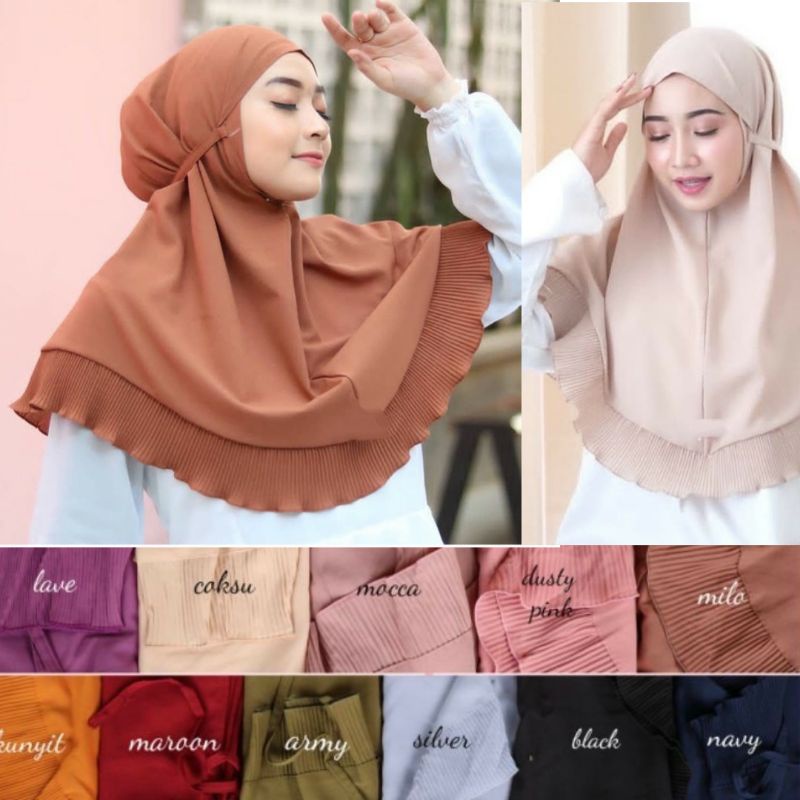 Bergo Tali Maryam Plisket Diamond Premium