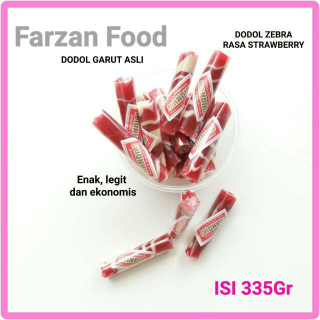 

MAKANAN DODOL GARUT DODOL MAKANAN RINGAN CEMILAN CAMILAN DODOL BETAWI ZEBRA STRAWBERY