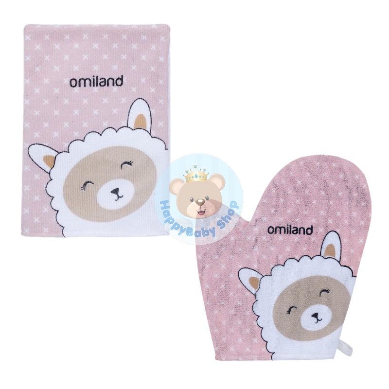 Omiland Washlap Tangan Motif Sloth // Alpaca WASLAP handuk lap mandi bayi