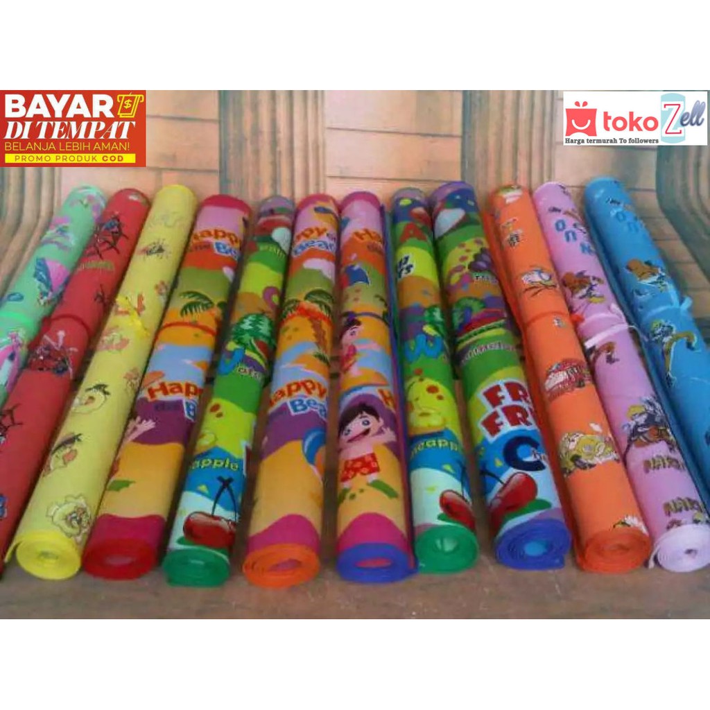 TERMURAH..!! KARPET SPON Sajadah/ tikar lantai karakter motif / TIKAR KECIL/sajadah/ALAS GANTI POPOK/karpet lantai