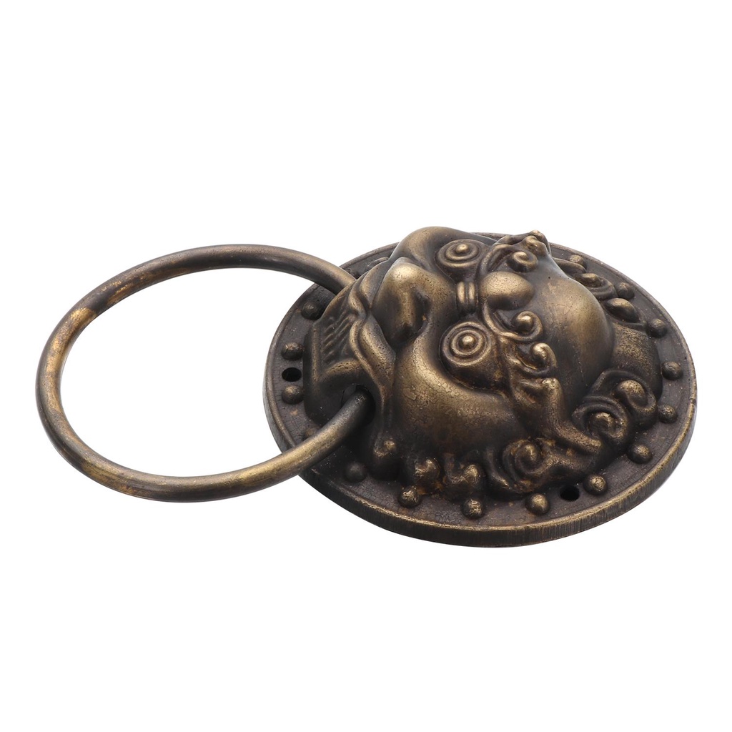 Suyo Door Knockers Hadiah Pindah Rumah Antik Bronze Handle Knobs Interior Taman Kepala Singa