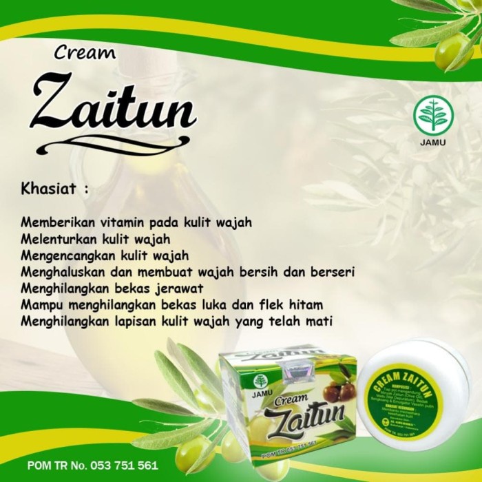 Cream Zaitun Al Ghuroba ( Cream Wajah Herbal Alami ) BPOM