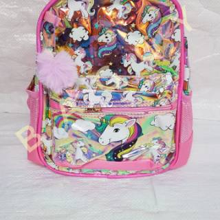 TAS RANSEL HOLOGRAM MIKA UNICORN Shopee Indonesia TAS RANSEL HOLOGRAM MIKA UNICORN Shopee Indonesia