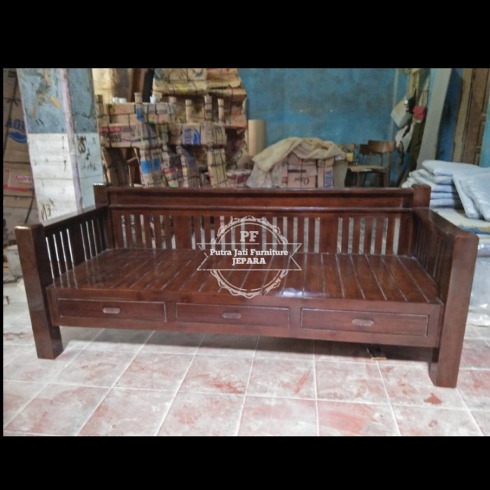 Kursi bale bale bangku panjang kursi besar teras kayu jati