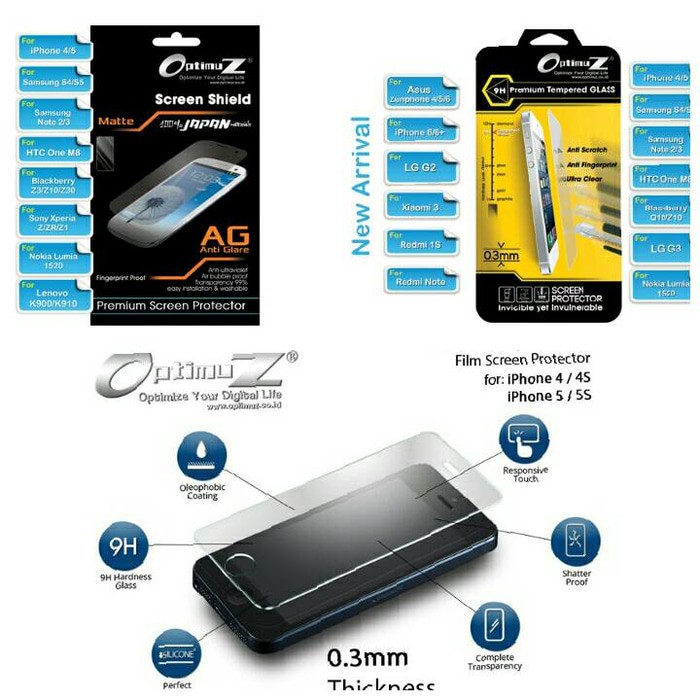 -Optimuz- Tempered Glass(Asahi Glass) Nokia Lumia 1520