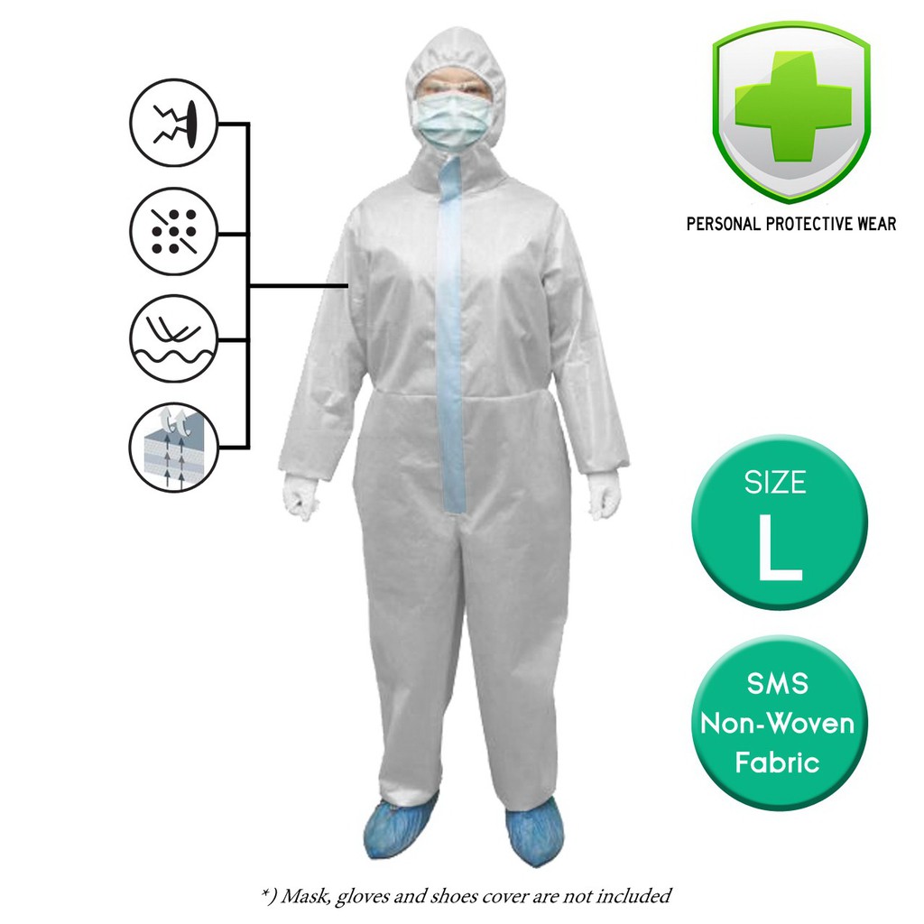 

MONTANA X Import Hazmat Suit / Baju APD Non Woven / Baju Medis Ready Stok