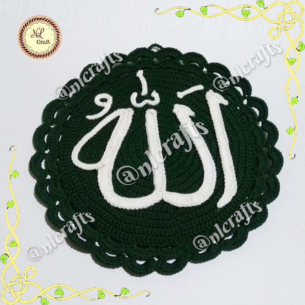 Kaligrafi Rajut Hiasan Dinding Pajangan Rumah Handmade