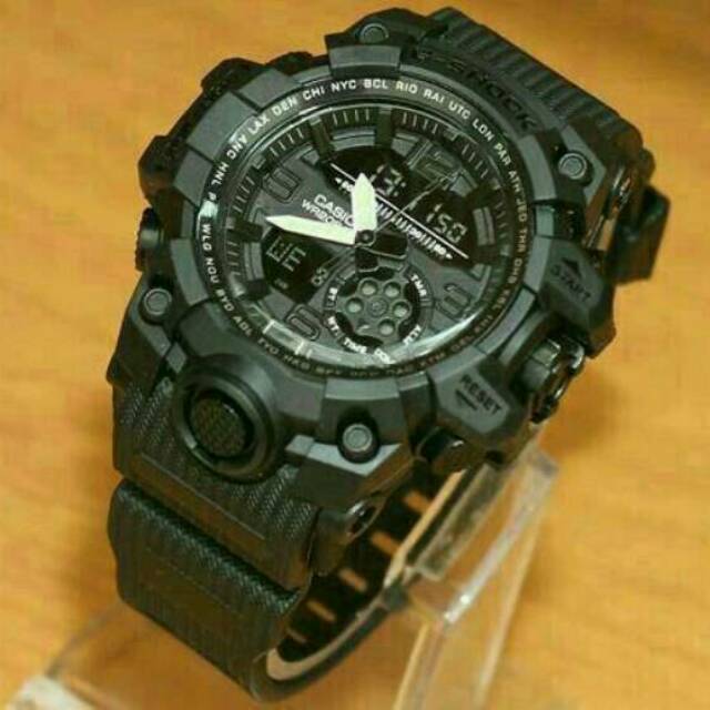 JAM TANGAN PRIA CASIO GSHOCK BATMAN DOUBLETIME FULL BLACK WATER RESIST