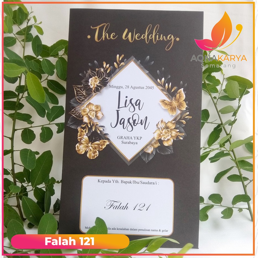 Undangan Pernikahan FALAH 121 Murah