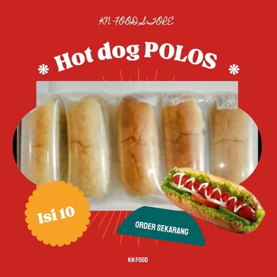 

Roti Hotdog Polos-Reguler Hotdog
