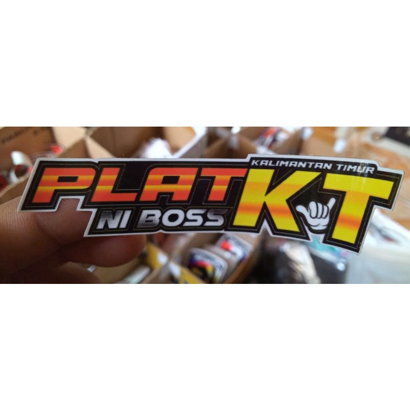 Stiker Plat KT NI BOSS