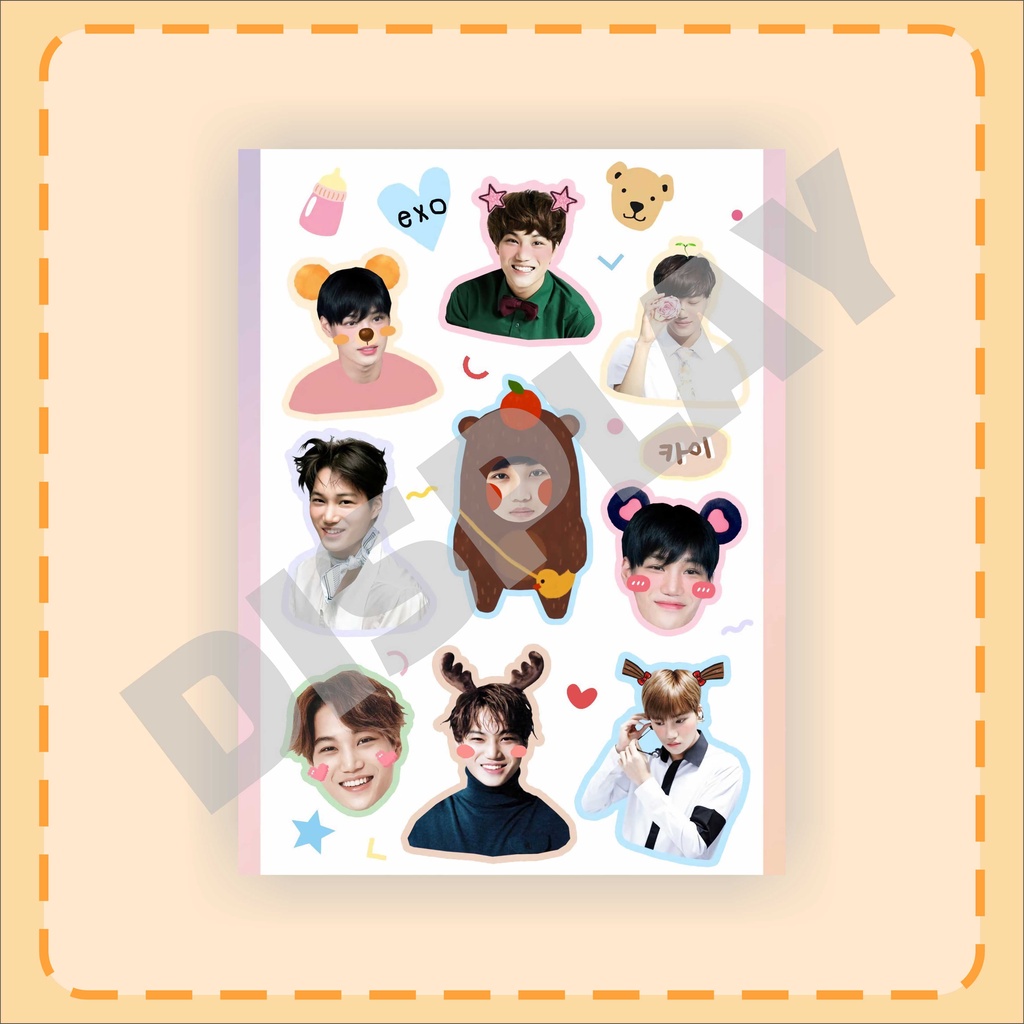 STIKER CUTE EXO