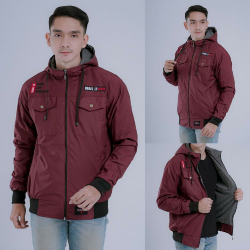 Jaket Pria Semi Parka Rebel Id