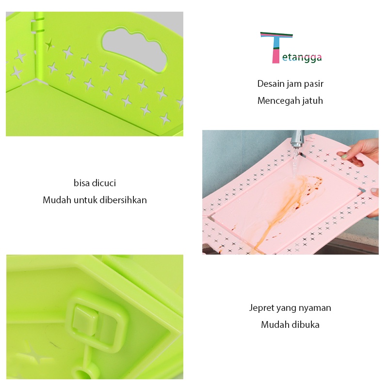 Talenan Bahan Jerami Gandum Warna Cutting Board  Alat Dapur Talenan Wastafel 3 In 1 Talenan Plastik