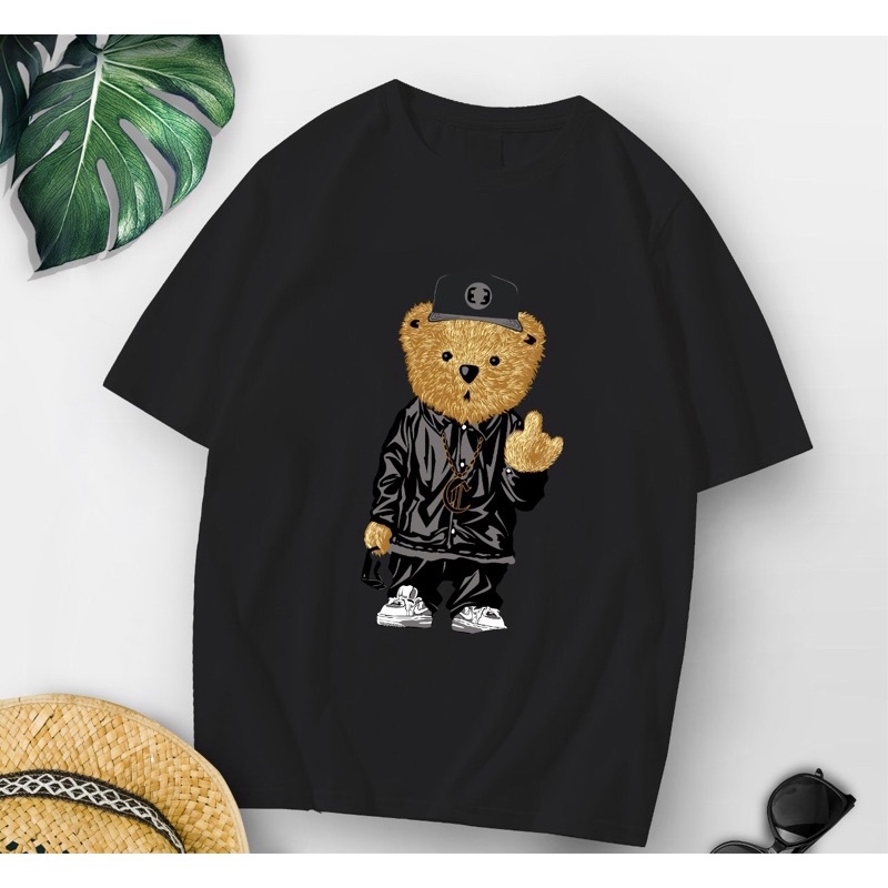 Baju kaos oversize xl tee tshirt cewe wanita dewasa remaja abg motif terbaru-Bear