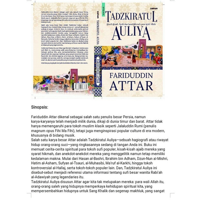 Tadzkiratul Auliya -novel religi