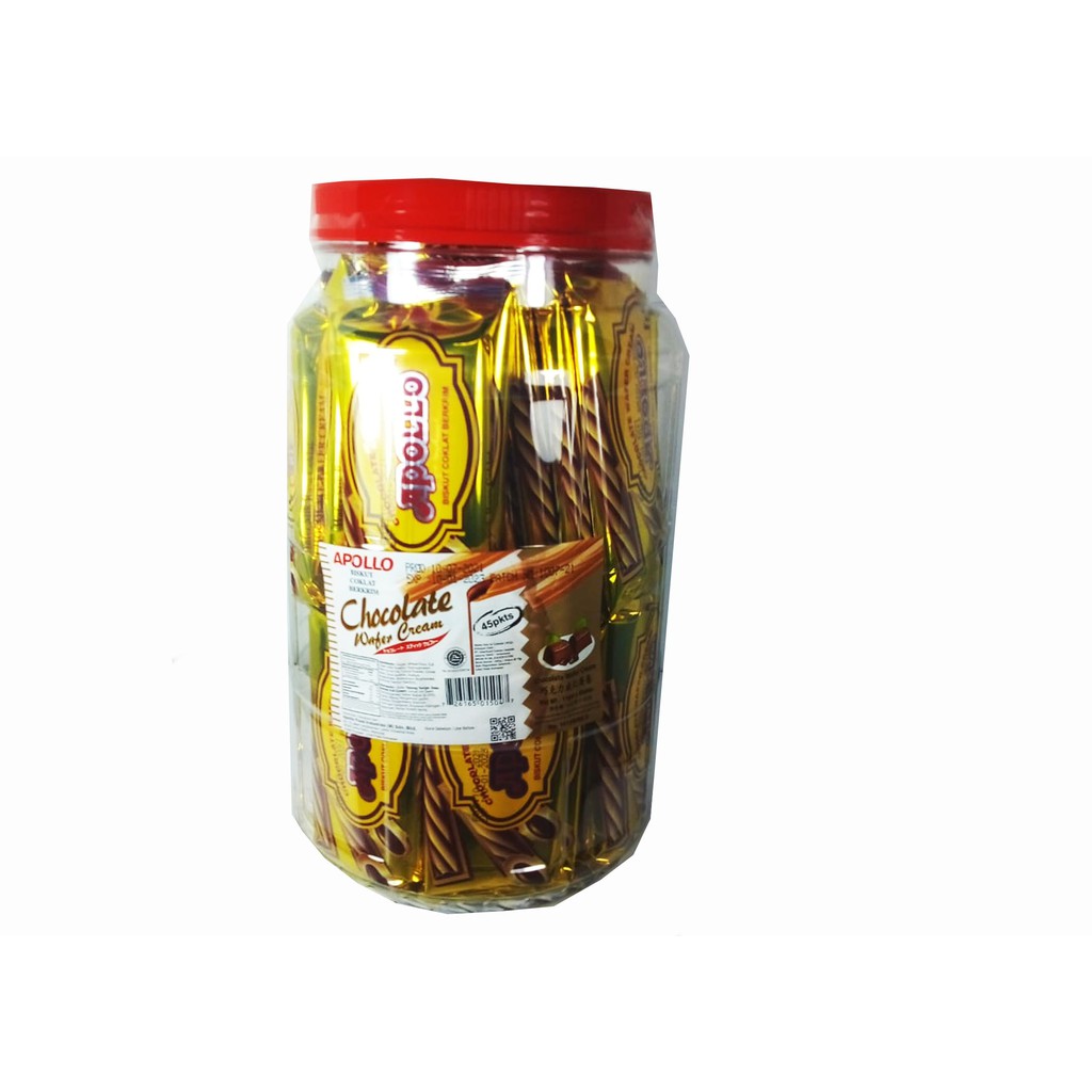 

APOLLO CHOCOLATE WAFER CREAM 45x11G (TOPLES)